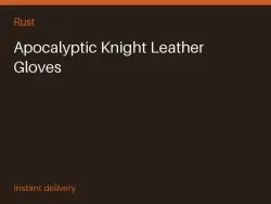 Apocalyptic Knight Leather Gloves #577096653 — Rust, лот №278646