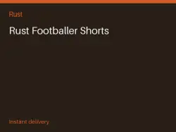 Rust Footballer Shorts #571441933, лот №266605