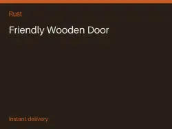 Friendly Wooden Door #574620925 — Rust, лот №266656