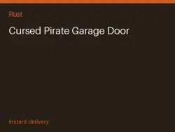 Cursed Pirate Garage Door #570963821 — Rust, лот №266667