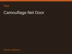 Camouflage Net Door #570068180 — Rust, лот №266687
