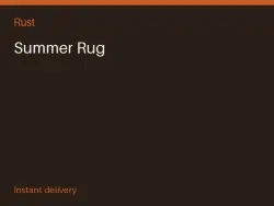 Summer Rug #574814238 — Rust, лот №273909