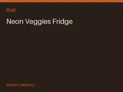 Neon Veggies Fridge #576084596 — Rust, лот №276798