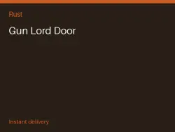 Gun Lord Door #575820131 — Rust, лот №266728