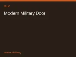 Modern Military Door #575730502 — Rust, лот №273933