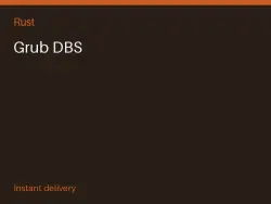 Grub DBS #571327346 — Rust, лот №266769