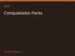Conquistador Pants #575730336 — Rust, лот №273939