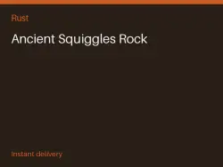 Ancient Squiggles Rock #574930343 — Rust, лот №266781