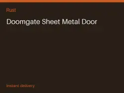 Doomgate Sheet Metal Door #568555074 — Rust, лот №266786
