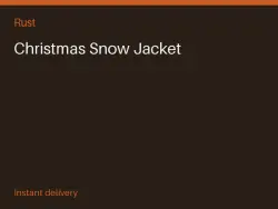 Christmas Snow Jacket #574277331 — Rust, лот №266790