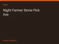 Night Farmer Stone Pick Axe #568570531 — Rust, лот №266811