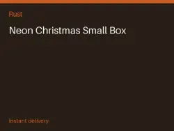 Neon Christmas Small Box #575471743 — Rust, лот №266812