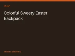 Colorful Sweety Easter Backpack #568558550 — Rust, лот №266815