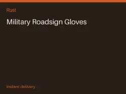 Military Roadsign Gloves #576668375 — Rust, лот №273987
