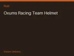 Oxums Racing Team Helmet #568570427 — Rust, лот №278659