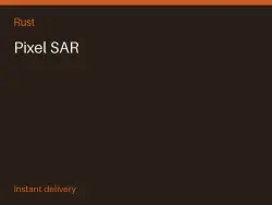 Pixel SAR #568555092 — Rust, лот №267970
