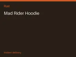 Mad Rider Hoodie #572272682 — Rust, лот №266857