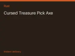 Cursed Treasure Pick Axe #574621275 — Rust, лот №266983