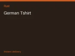 German Tshirt #575122129 — Rust, лот №266877