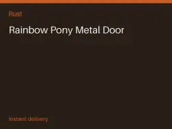 Rainbow Pony Metal Door #572189511 — Rust, лот №267614