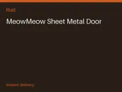 MeowMeow Sheet Metal Door #572189564 — Rust, лот №267693