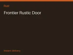 Frontier Rustic Door #575544832, лот №266888