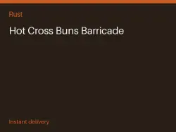 Hot Cross Buns Barricade #575729396 — Rust, лот №268447