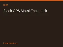 Black OPS Metal Facemask #578029774 — Rust, лот №278708