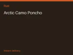 Arctic Camo Poncho #565748925 — Rust, лот №266991