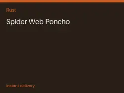Spider Web Poncho #566608510 — Rust, лот №268104