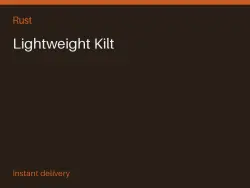 Lightweight Kilt #563477365 — Rust, лот №268025