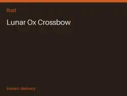 Lunar Ox Crossbow #563535410 — Rust, лот №267008
