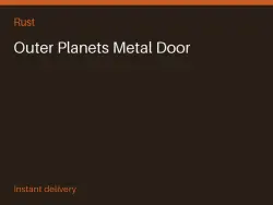 Outer Planets Metal Door #571273556 — Rust, лот №277783