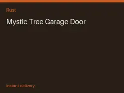Mystic Tree Garage Door #573372346 — Rust, лот №266986