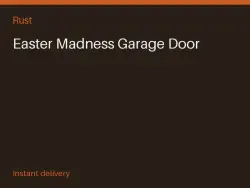 Easter Madness Garage Door #568064457 — Rust, лот №266993