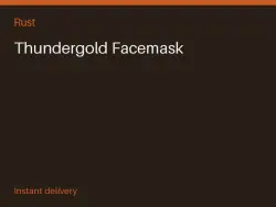 Thundergold Facemask #569342765 — Rust, лот №266976