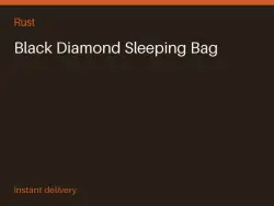 Black Diamond Sleeping Bag #570280560 — Rust, лот №274020