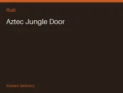Aztec Jungle Door #568556277 — Rust, лот №274266