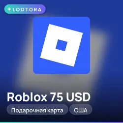 Roblox 75 USD, подарочная карта, США, лот №279472
