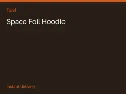 Space Foil Hoodie #566784509 — Rust, лот №267012