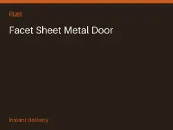 Facet Sheet Metal Door #564924615 — Rust, лот №274094