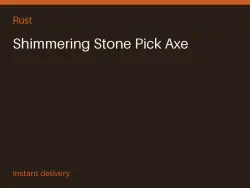 Shimmering Stone Pick Axe #571131967 — Rust, лот №276871