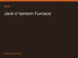 Jack-o'-lantern Furnace #573422920 — Rust, лот №267059