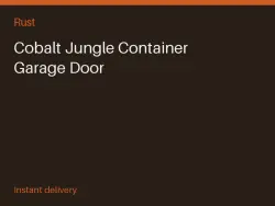 Cobalt Jungle Container Garage Door #574308925 — Rust, лот №267060