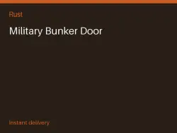 Military Bunker Door #573879589 — Rust, лот №267231