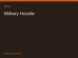 Military Hoodie #576127479 — Rust, лот №268073