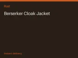 Berserker Cloak Jacket #575731413 — Rust, лот №267155