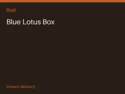 Blue Lotus Box #567611045 — Rust, лот №267173