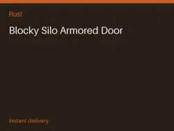 Blocky Silo Armored Door #571347244 — Rust, лот №267990