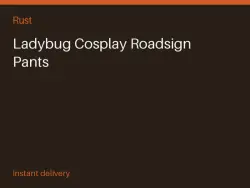 Ladybug Cosplay Roadsign Pants #574910734 — Rust, лот №267182